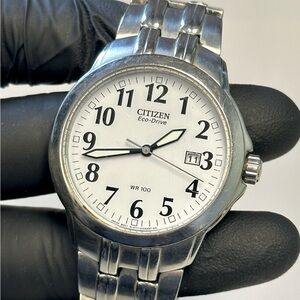 Citizen Eco-Drive Corso BM7090-51A White Dial Silver Stainless Steel 40mm Watch